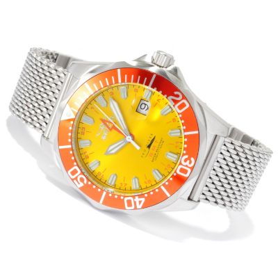 INVICTA MEN'S PRO DIVER QUARTZ GMT STAINLESS MESH BRACELET WATCH
