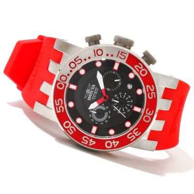 INVICTA MEN'S DNA DIVER QUARTZ CHRONOGRAPH PU STRAP WATCH