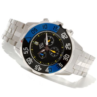 GV2 By Gevril Men's Parachute Swiss Made Quartz Chronograph Bracelet Watch