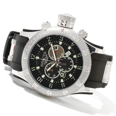 INVICTA MEN'S OFF SHORE RUSSIAN DIVER QUARTZ CHRONO RUBBER STRAP WATCH W/3DC