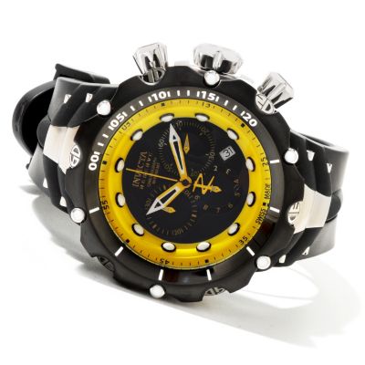 INVICTA RESERVE MEN'S VENOM SWISS MADE QUARTZ CHRONOGRAPH PU STRAP WATCH
