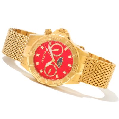 INVICTA WOMEN'S PRO DIVER QUARTZ DAY DATE MESH BRACELET WATCH