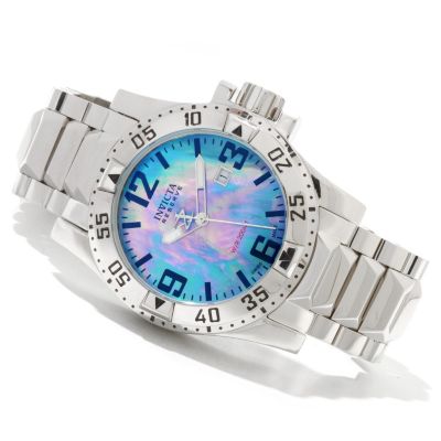 INVICTA RESERVE MEN'S EXCURSION SWISS MADE QUARTZ MOP DIAL BRACELET WATCH W/3DC