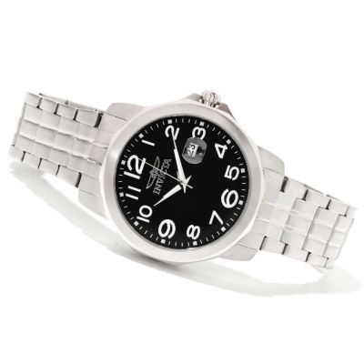 INVICTA MEN'S SPECIALTY QUARTZ DATE BRACELET WATCH W/COLLECTOR'S BOX