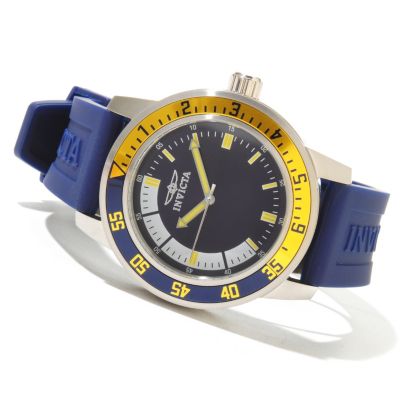 INIVCTA MEN'S SPECIALTY SPORT DIVER QUARTZ STRAP WATCH W/COLLECTOR'S BOX