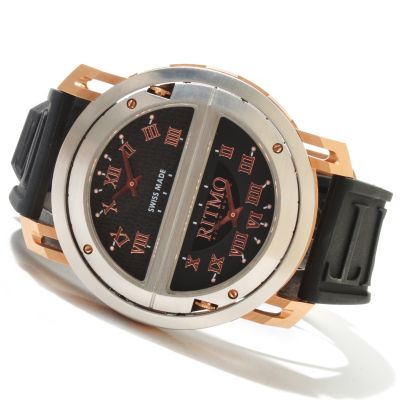 620-752 - Ritmo Mundo Men's Persepolis Limited Edition Swiss Made Quartz Rubber Strap Watch