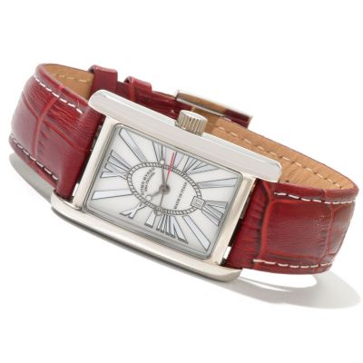620-759 - Ritmo Mundo Women's Mini Data Swiss Quartz Leather Strap Watch