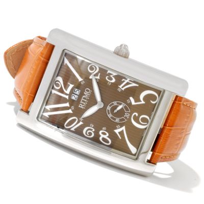 620-761 - Ritmo Mundo Men's Gran Data Swiss Made Quartz Leather Strap Watch