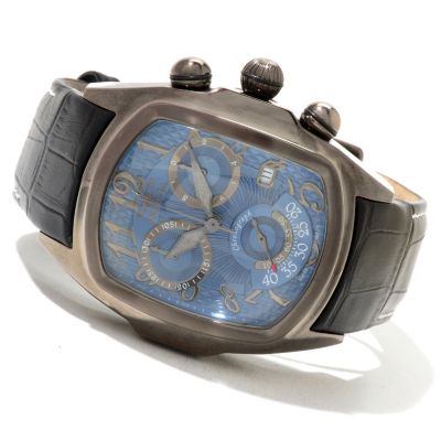 620-838 - Invicta Men's Dragon Lupah Swiss Made Quartz Chronograph Stainless Steel Leather Strap Watch