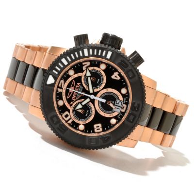 INVICTA MEN'S SEA HUNTER SWISS MADE QUARTZ CHRONOGRAPH BRACELET WATCH