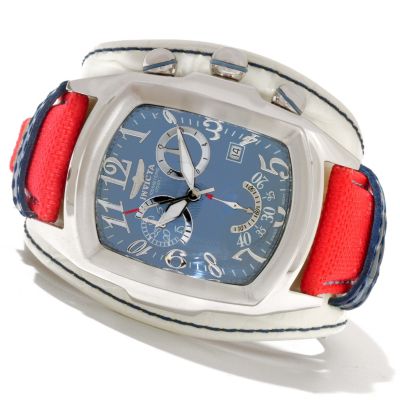 620-849 - Invicta Men's Dragon Lupah Legarto Quartz Chronograph Genuine Leather Strap Watch