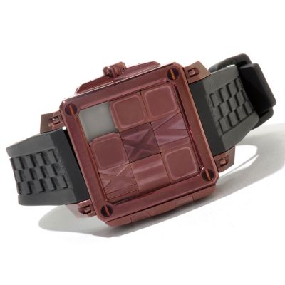 620-863 - Ritmo Mundo Women's Puzzle Limited Edition Swiss Made Automatic Rubber Strap Watch
