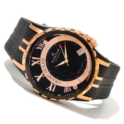 Edox Men's Grand Ocean Swiss Made Automatic Strap Watch