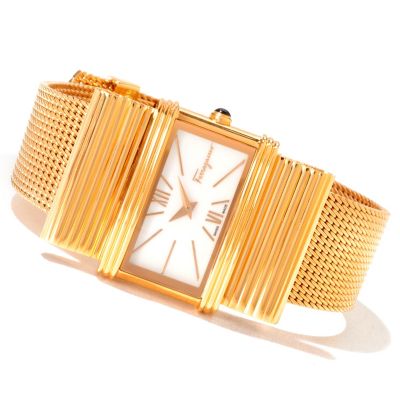 620-872 - Ferragamo Women's Renaissance Swiss Made Quartz Mesh Bracelet Watch