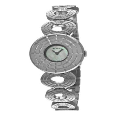 620-984 - Azzaro Women's Sparkling  Swiss Made Quartz Stainless Steel Bracelet Watch