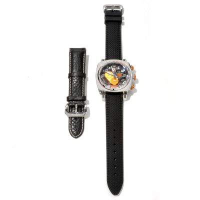 RITMO MUNDO MEN'S INDY CAR SWISS QUARTZ CHRONO W/ INTERCHANGEABLE STRAP