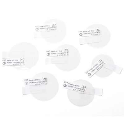 621-038 - Android Set of Seven Round Watch Crystal Protectors 