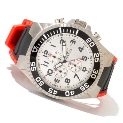 INVICTA MEN'S PRO DIVER QUARTZ CHRONO STRAP WATCH W/ COLLECTOR'S CASE