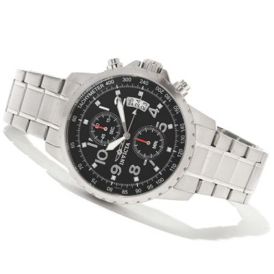 INVICTA MEN'S SPECIALTY QUARTZ CHRONOGRAPH BRACELET WATCH W/COLLECTOR'S BOX