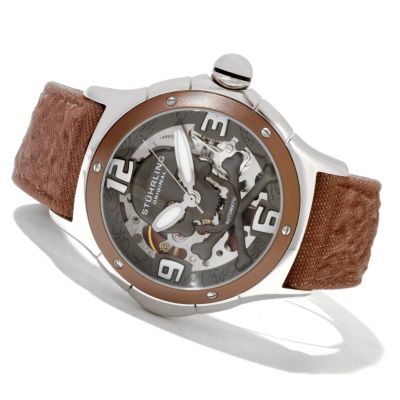 Stuhrling Original Men's Alpine Reaper Automatic Skeleton Strap Watch