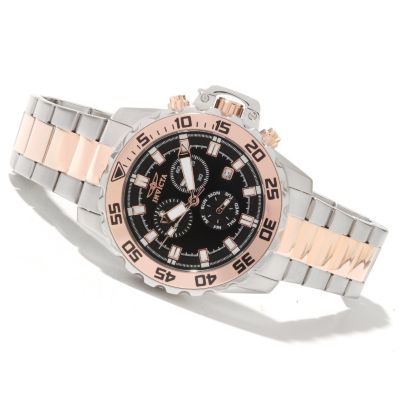 INVICTA MEN'S PRO DIVER SPECIALTY QUARTZ CHRONO STAINLESS BRACELET WATCH W/3DC