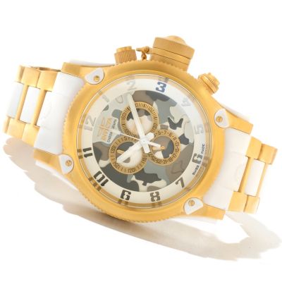 INVICTA MEN'S RUSSIAN DIVER CAMO EDITION SWISS QUARTZ CHRONO BRACELET WATCH