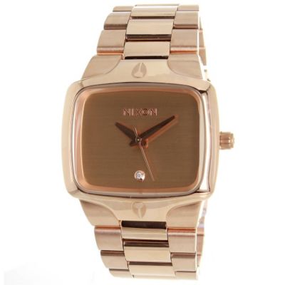 621-442 - Nixon Men's Classic Player Rose-tone Stainless Steel Bracelet Watch