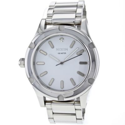 621-460 - Nixon Men's Camden Quartz Silver-tone Stainless Steel Bracelet Watch