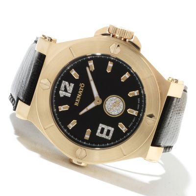 621-560 - Renato Wilde-Beast 3.0 Limited Edition Diamond Accented Lizard Strap Watch