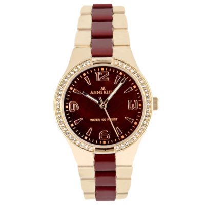 621-565 - Anne Klein Women's Ceramic Quartz Stainless Steel & Ceramic Bracelet Watch