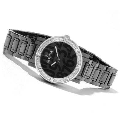 621-631 - Invicta Women's Classique Quartz Ceramic Bracelet Watch w/ 3-Slot Box