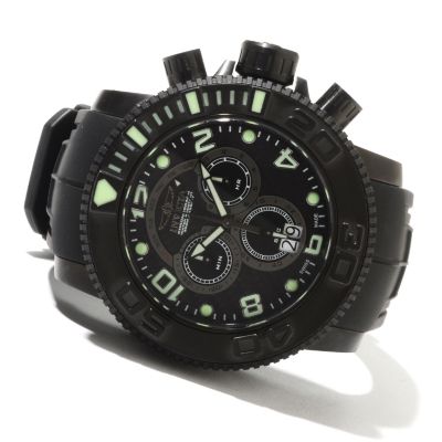 621-664 - Invicta Men's Sea Hunter Swiss Made Quartz Chronograph Stainless Steel Polyurethane Strap Watch