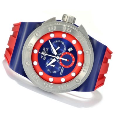 621-684 - Invicta Men's Akula Sport Quartz Chronograph Stainless Steel Case Silicone Strap Watch