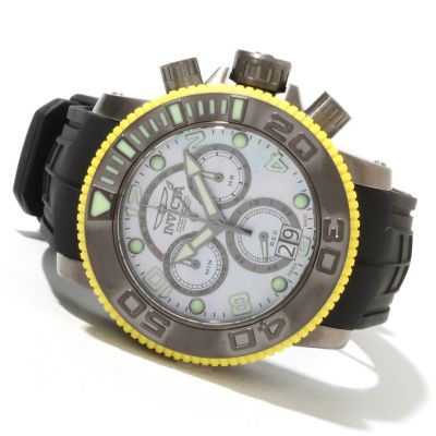 621-722 - Invicta Men's Sea Hunter Swiss Made Quartz Chronograph Stainless Steel Polyurethane Strap Watch
