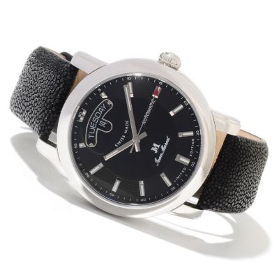 621-738 - Jean Marcel Men's Clarus Limited Edition Swiss Made Automatic Stingray Strap Watch