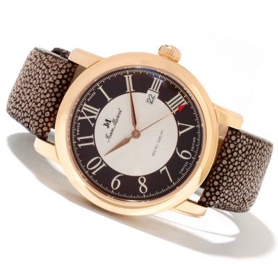 621-739 - Jean Marcel Men's Clarus Limited Edition Swiss Made Automatic Stingray Strap Watch