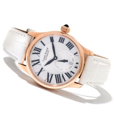 621-746 - Louis Erard Women's Emotion Swiss Made Automatic 18K Rose Gold Alligator Strap Watch