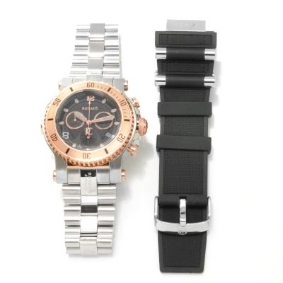 621-790 - Renato Men's Beast Diver Swiss Limited Edition Chronograph Bracelet Watch w/ Extra Strap