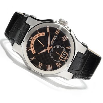 621-802 - Renato Men's Calibre Robusta Classic Quartz Leather Strap Watch
