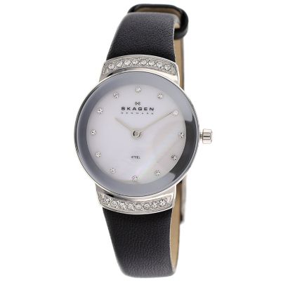622-001 - Skagen Women's Quartz Mother-of-Pearl Watch Made w/ Swarovski&reg; Elements