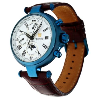 622-108 - Steinhausen Men’s Three Eyes Automatic Leather Strap Watch
