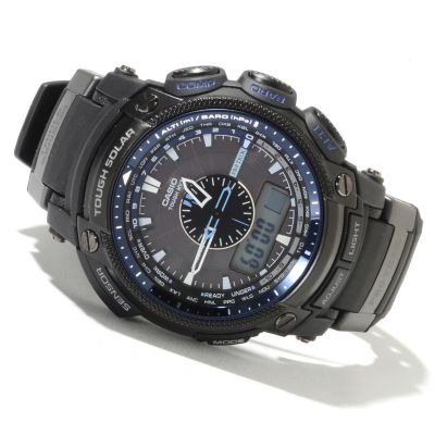 622-219 - Casio Men's Pro Trek Quartz Chronograph Digital Solar Analog Strap Watch