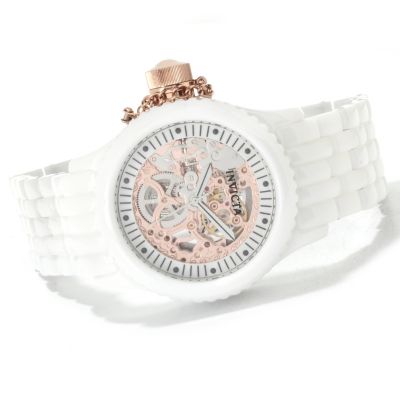 622-297 - Invicta Women's Russian Diver Mechanical Skeletonized Ceramic Bracelet Watch