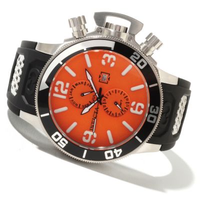 622-305 - Invicta Men's Corduba Quartz GMT Stainless Steel Case Polyurethane Strap Watch