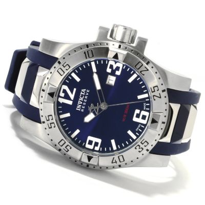 622-486 - Invicta Reserve Men's Excursion Swiss Made Quartz Stainless Steel Polyurethane Strap Watch