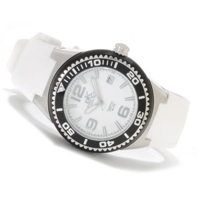 622-543 - Adee Kaye Women's Quartz Stainless Steel Rubber Strap Watch