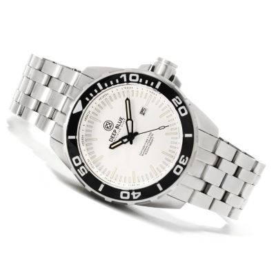 622-567 - Deep Blue Men's Day/Night T-100 Tritium Automatic Stainless Steel Bracelet Watch