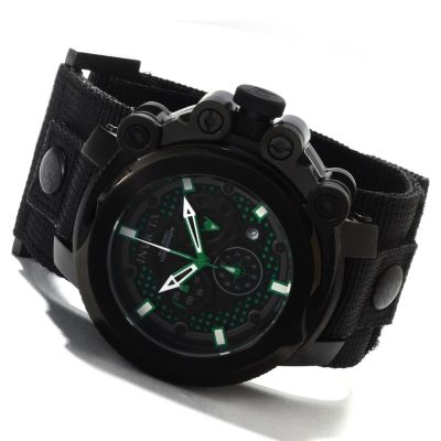622-693 - Invicta Men's Coalition Forces Trigger Swiss Made Chronograph Nylon Strap Watch w/3-Slot Dive Case