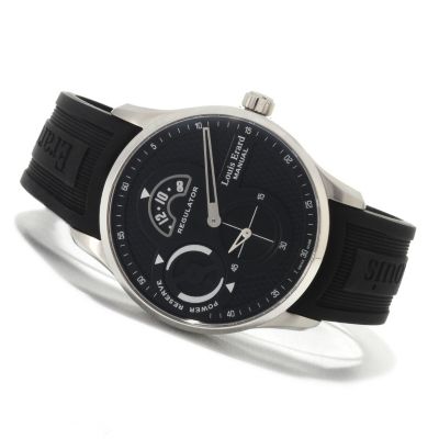 622-727 - Louis Erard Men's 1931 Swiss Made Mechanical Rubber Strap Watch
