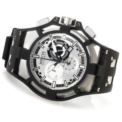 622-745 - Invicta Reserve Men's Akula Swiss Made Quartz Chronograph Polyurethane Strap Watch